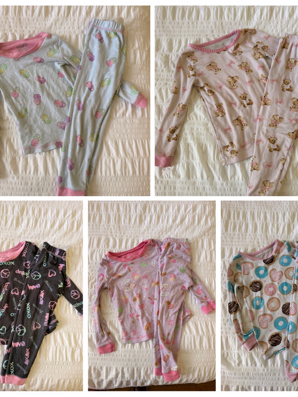 Sleep On It Girls 4T Pajama Bundle – 5 Sets